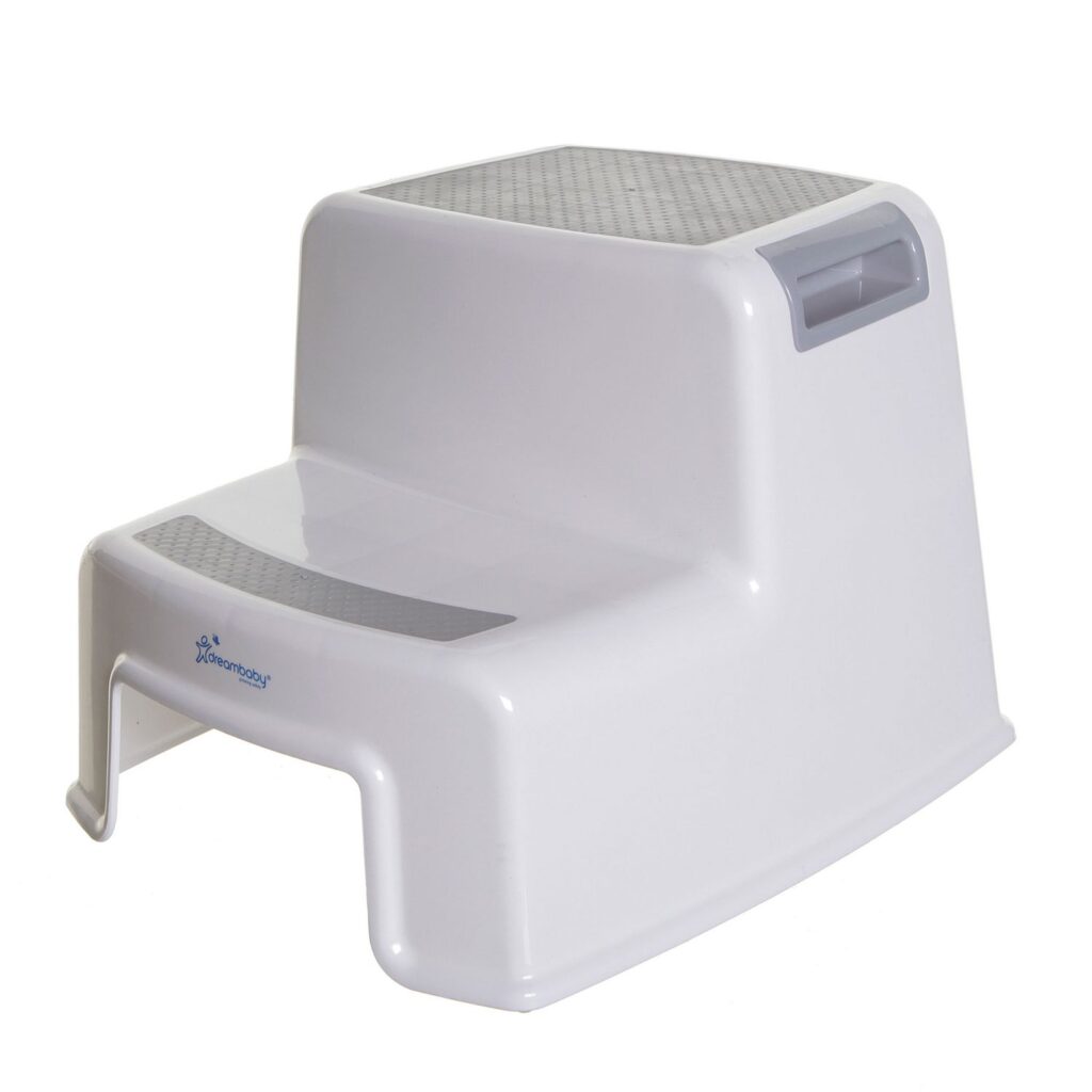 Dreambaby 2-Up Step Stool - our toddler uses this stand in the bathroom and to turn lights off and on